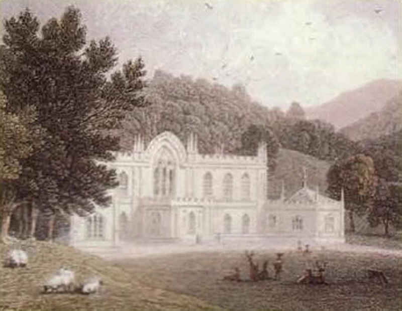 Hafod Uchtryd intorno al 1795